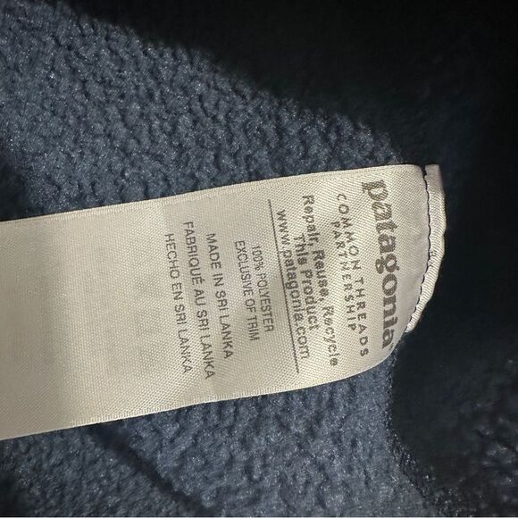 Patagonia Men's‎ Better Sweater Fleece Jacket New Navy Blue Size Large - Picture 5 of 11
